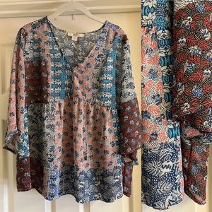 Vintage America Flowy Blouse, large